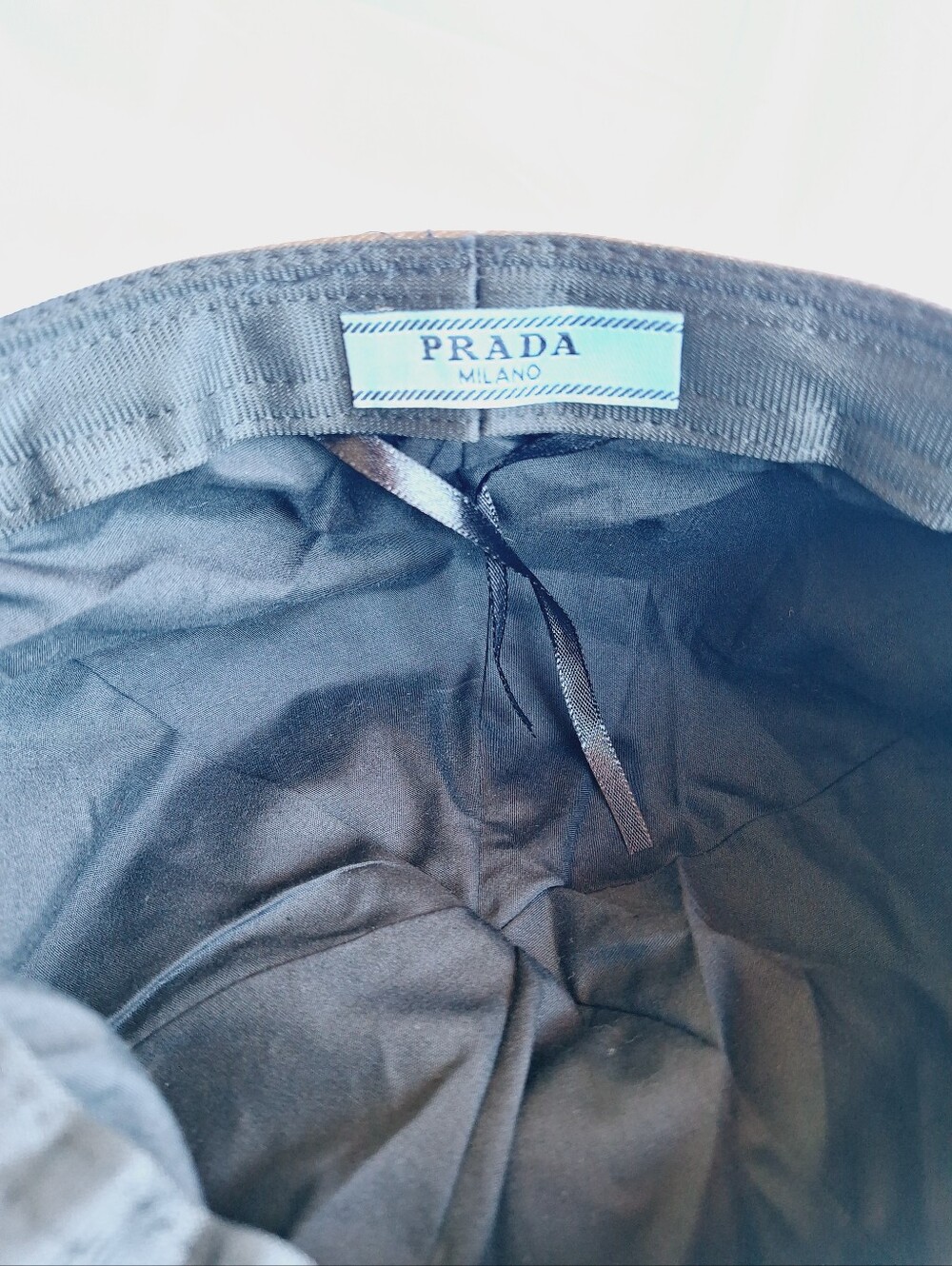 PRADA BROWN BERET HAT with CRYSTAL LETTER LOGO - Picture 11 of 12